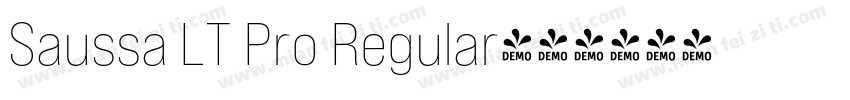 Saussa LT Pro Regular字体转换